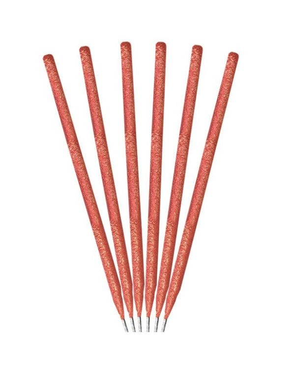 Rose Gold Sparkler Candles - 17.8cm (8pk)