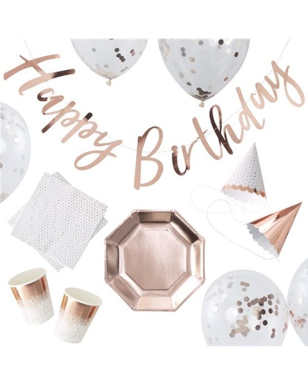Pick &amp; Mix Rose Gold Party In a Box