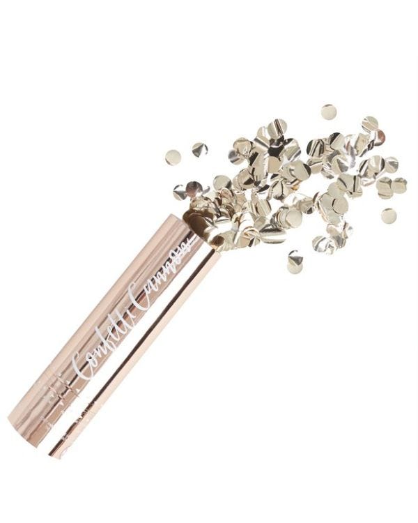 Pick &amp; Mix Rose Gold Confetti Cannon - 15cm