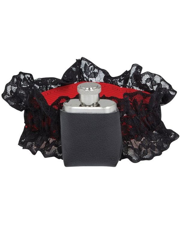 Garter With Hip Flask