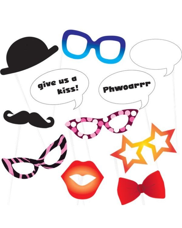 Photo Booth Props (11pk)