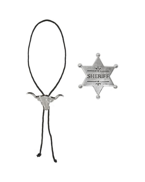Bootlace Necktie &amp; Badge
