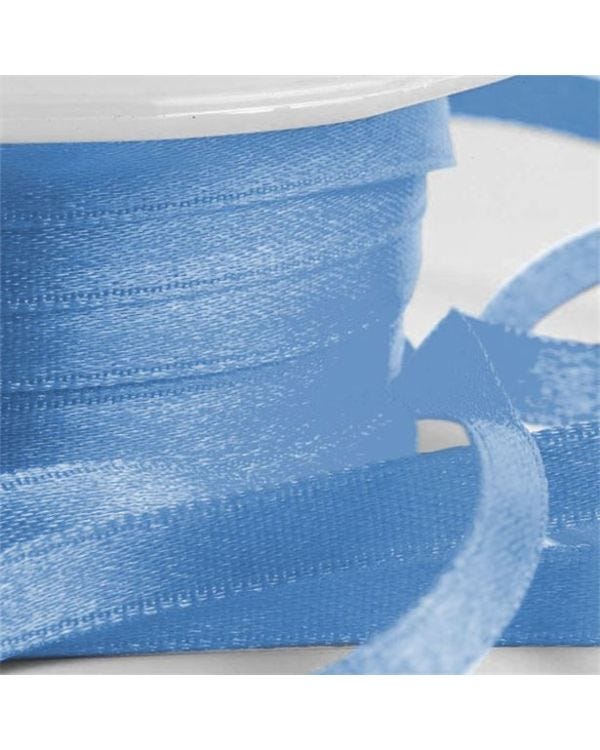 Blue Satin Ribbon - 6mm (25m roll)