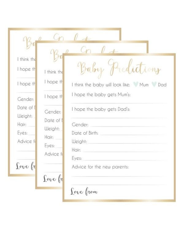 Ready To Pop Baby Predictions Game (8pk)