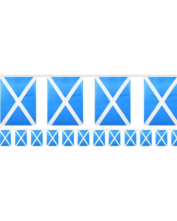 Scottish Flag Fabric Bunting - 6m