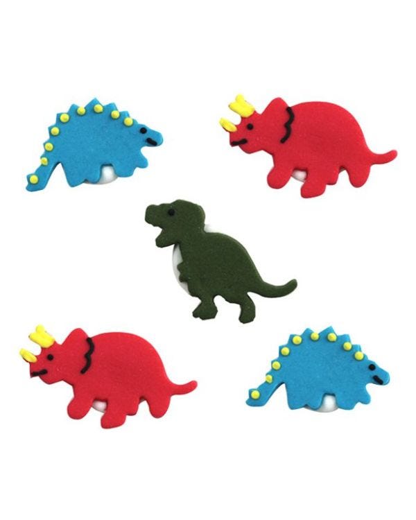 Dinosaur Sugar Cake Toppers (5pk)