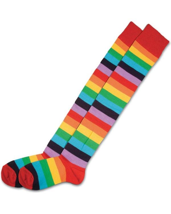 Rainbow Striped Socks - Adult