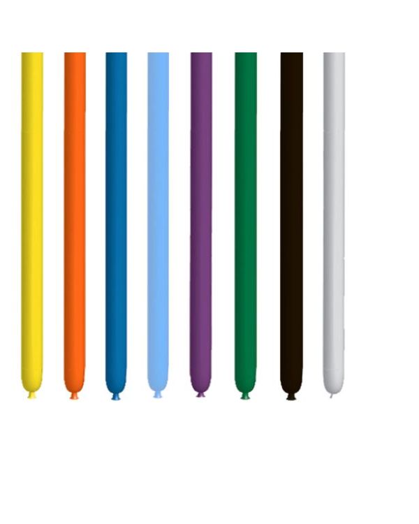 Traditional Modelling Balloons Assortment - 260Q Latex (100pk)