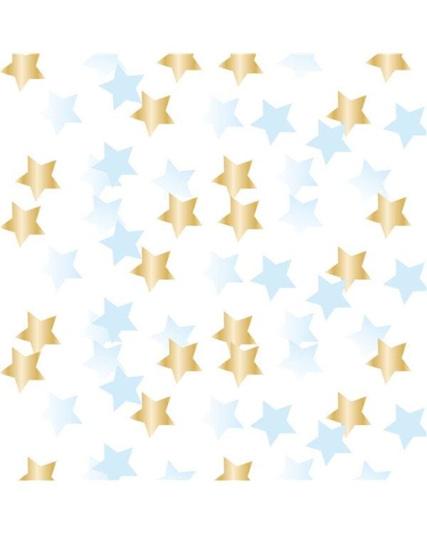1st Birthday Blue Star Confetti
