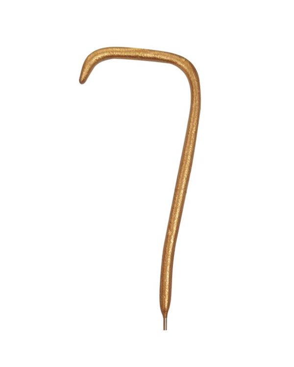 Gold Sparkler Number 7 Candle - 17.8cm