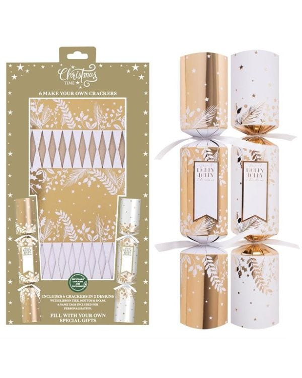 Make Your Own Gold Crackers - 36cm (6pk)