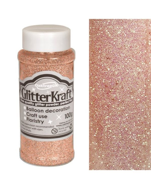 Rose Gold Balloon Glitter - 100g