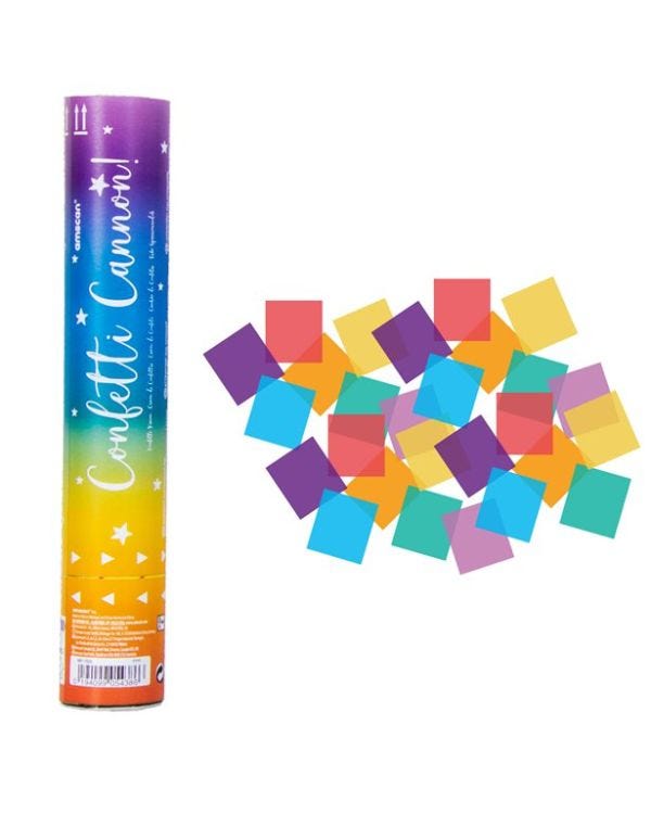 Colourful Confetti Cannon - 24cm