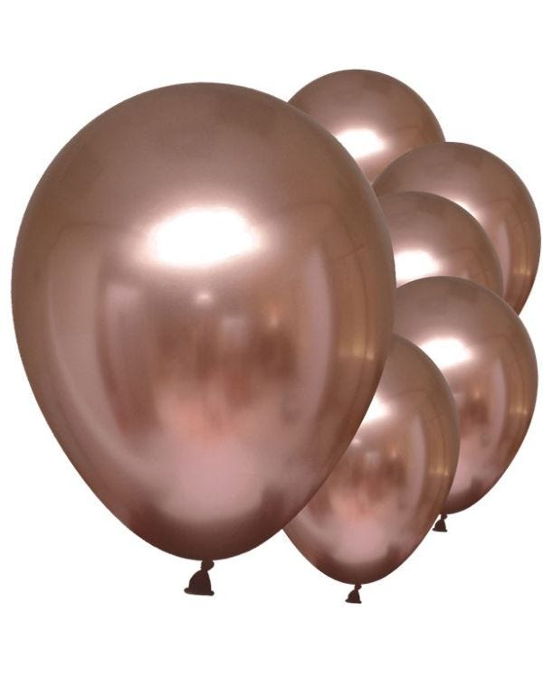 Rose Copper Satin Luxe - 11&quot; Latex (6pk)