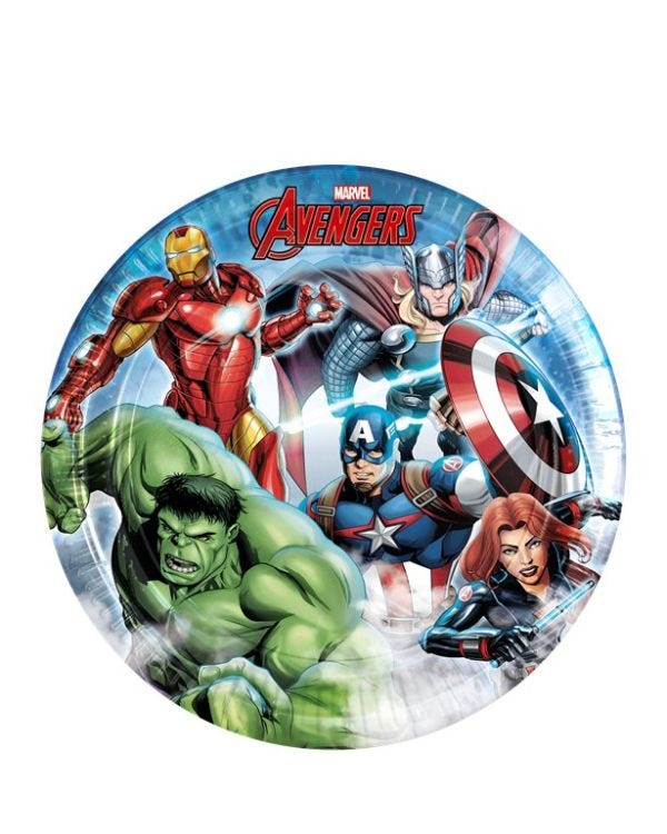 Avengers Infinity Stones Paper Plates - 20cm (8pk)