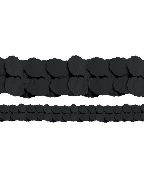 Black Paper Garland Decoration - 3.7m