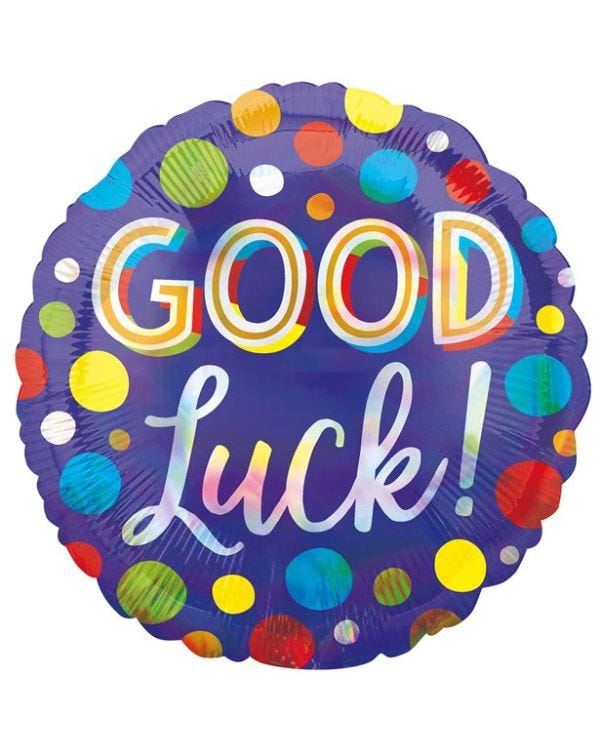 Good Luck Foil Balloon - 18&quot;
