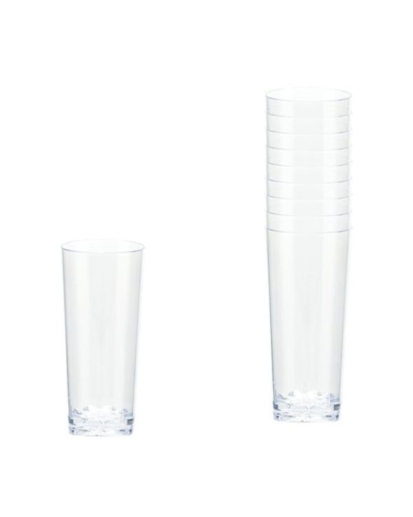 Clear Plastic Mini Cordial Glasses - 56ml (10pk)
