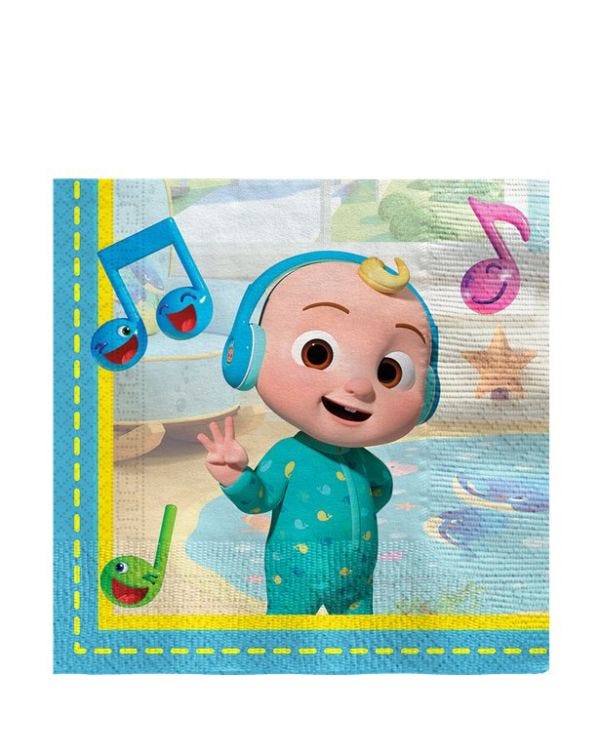 Cocomelon Paper Napkins - 33cm (20pk)