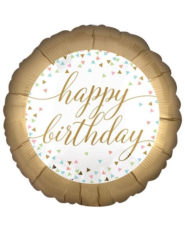 Confetti Fun &#039;Happy Birthday&#039; Balloon - 18&quot; Foil