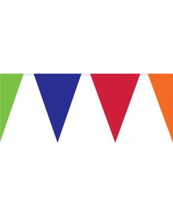 Rainbow Plastic Bunting - 10m