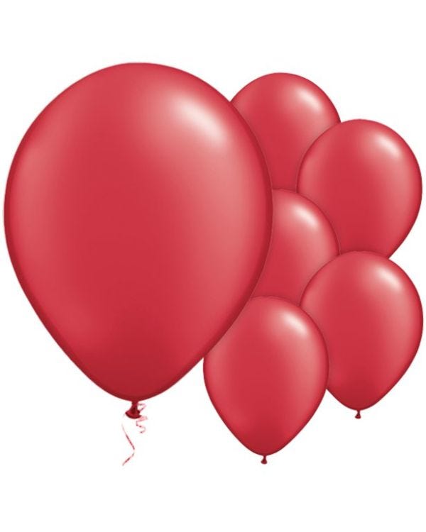 Ruby Red Balloons - 11&quot; Latex (25pk)