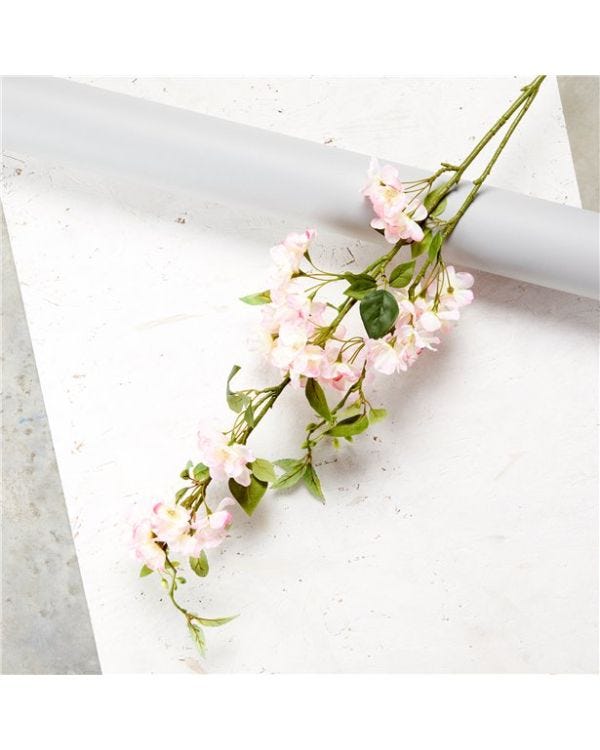Pink Cherry Blossom Spray Decoration - 1.25m