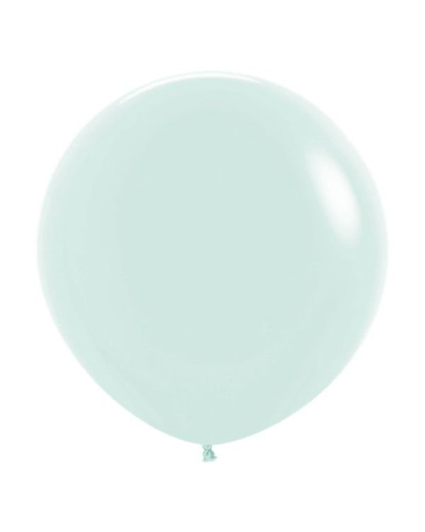Pastel Matte Green Balloons - 24&quot; Latex (3pk)