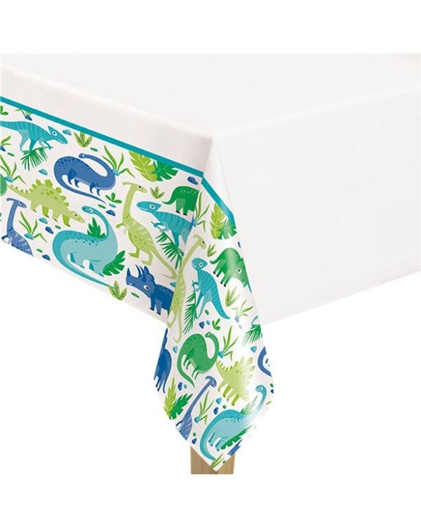 Dino-Roar Plastic Table Cover - 1.37m x 2.13m