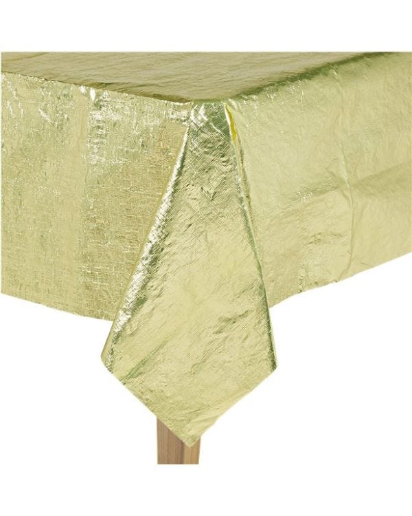 Gold Metallic Paper Table Cover - 1.8m x 1.2m