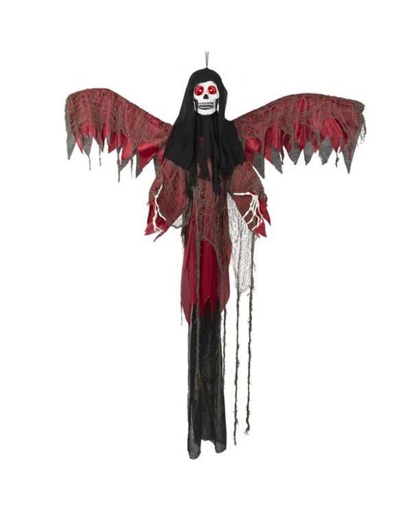 Animated Flying Red Reaper - 1.8m