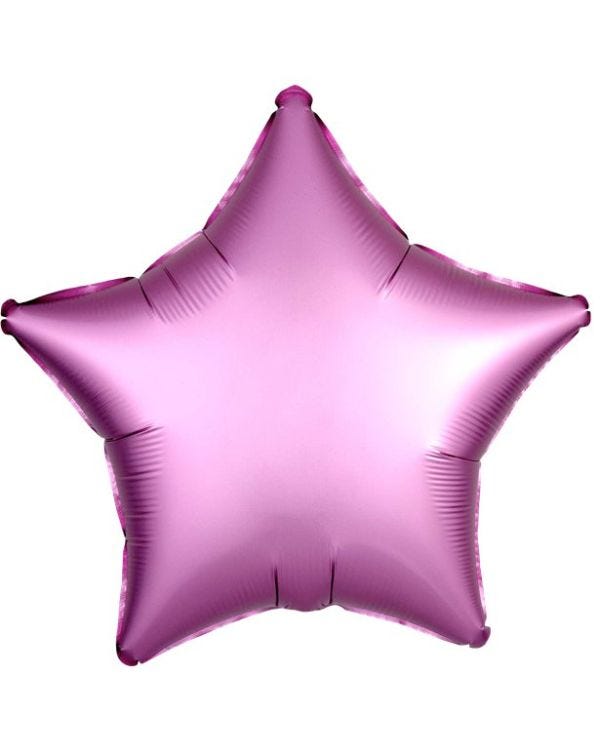 Flamingo Satin Luxe Star Foil Balloon - 18&quot; Unpackaged