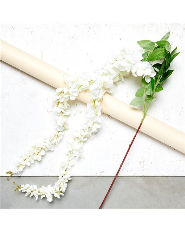 Cream Wisteria Decoration (2pk)