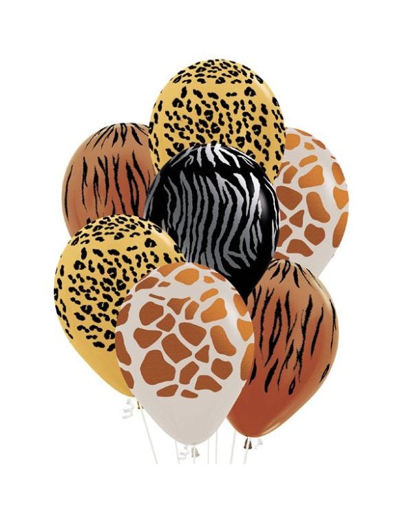 Animal Print Assorted Balloons - 11&quot; Latex (25pk)