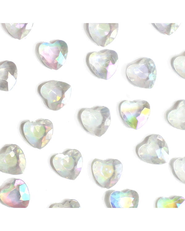 Iridescent Heart Table Diamantes (28g pack)