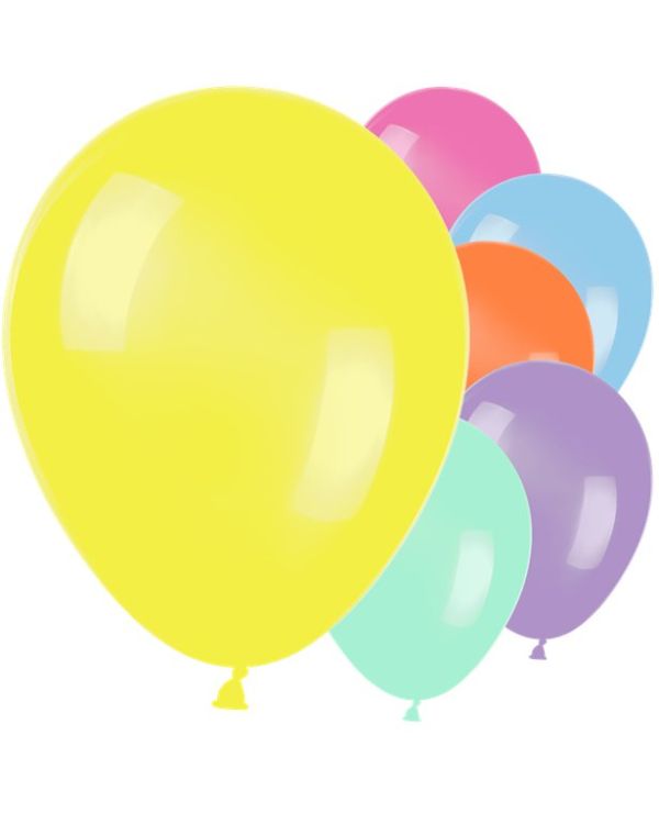 Multi-coloured Metallic Balloons - 12&quot; Latex (10pk)