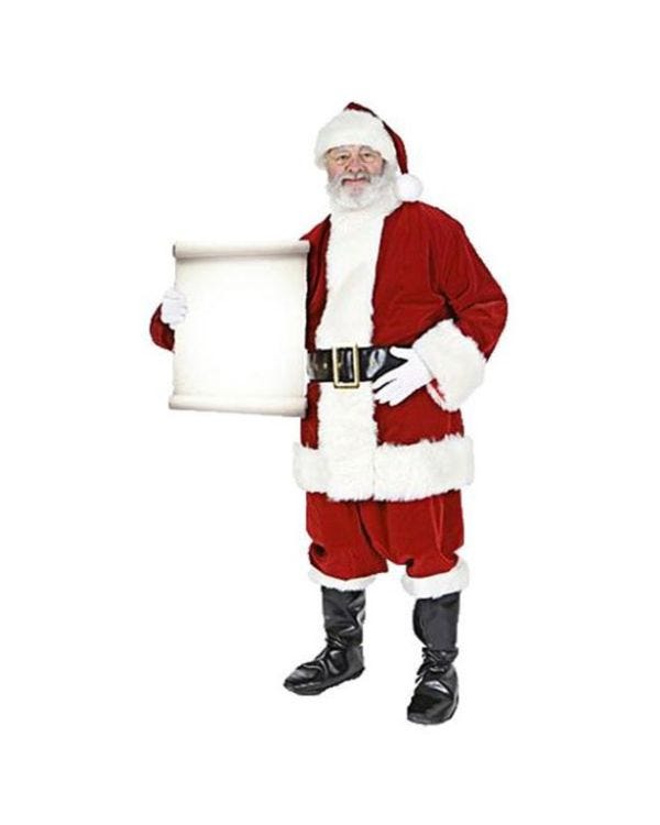 Life Size Santa with Small Sign Cardboard Cutout - 180cm x 95cm