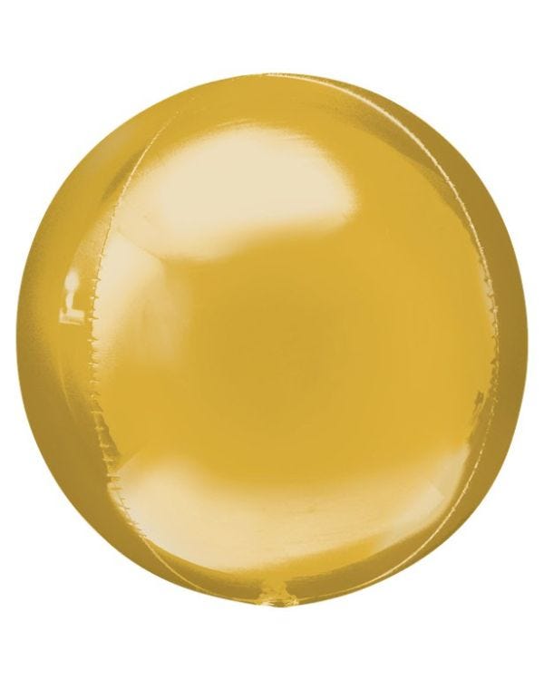 Gold Orbz Balloon - 16&quot; Foil