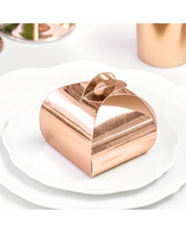 Rose Gold Favour Boxes (10pk)