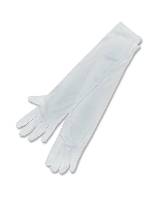 White Long Gloves