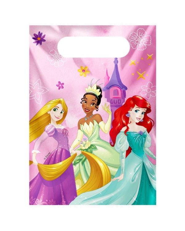 Disney Princess Live Your Story Plastic Loot Bags (6pk)