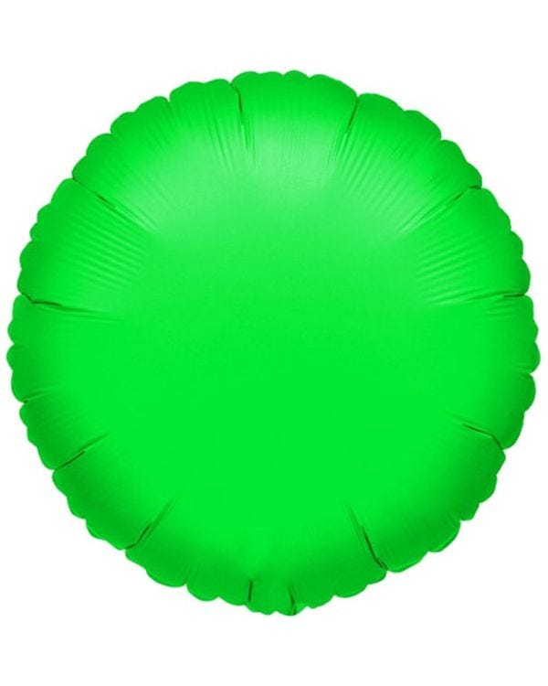 Green Round Balloon - 18&#039;&#039; Foil