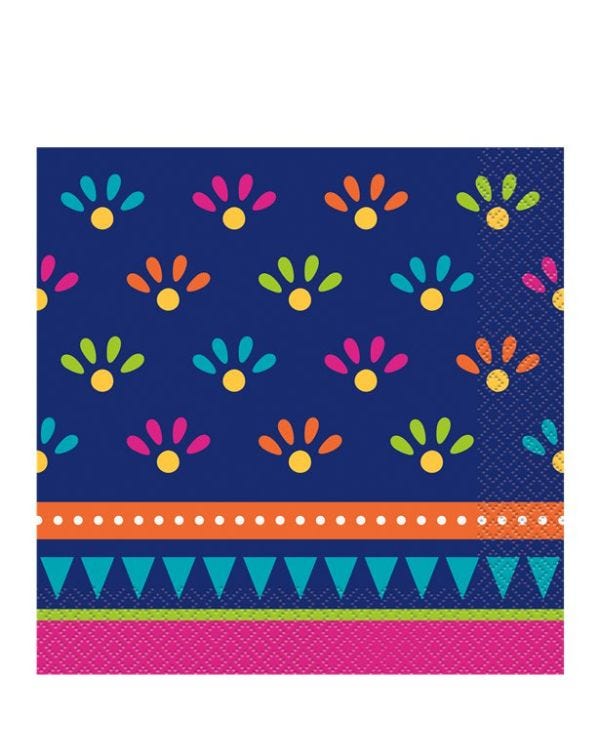 Boho Fiesta Paper Luncheon Napkins - 33cm (20pk)