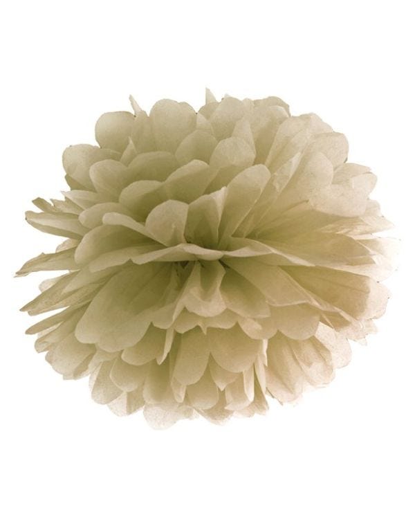 Gold Pom Pom Decoration - 25cm