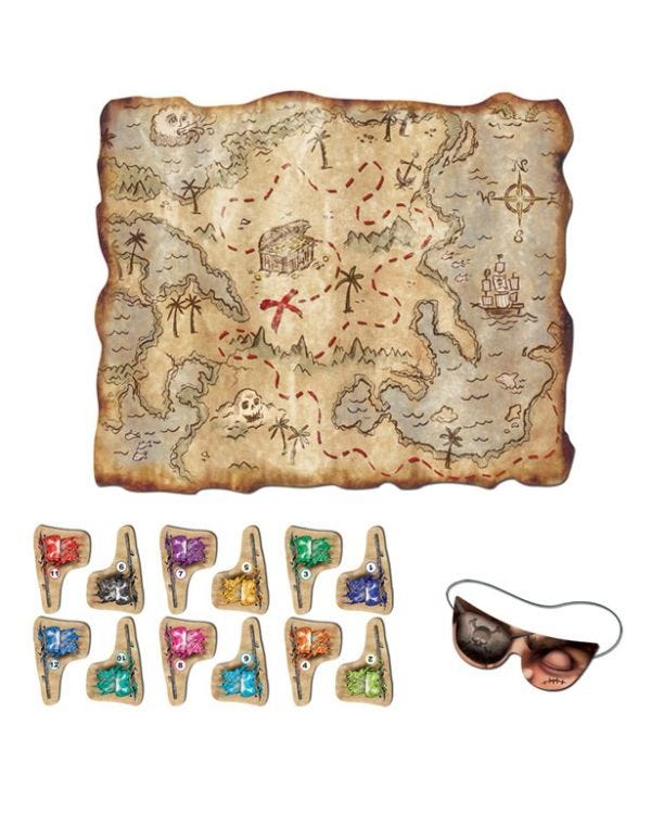 Pirate Treasure Map Game (14pcs)