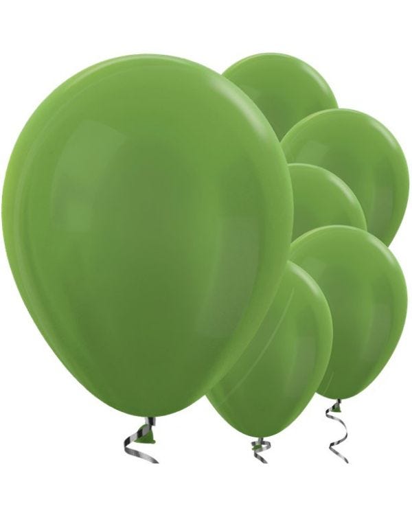 Lime Green Metallic Balloons - 12&quot; Latex Balloons (50pk)
