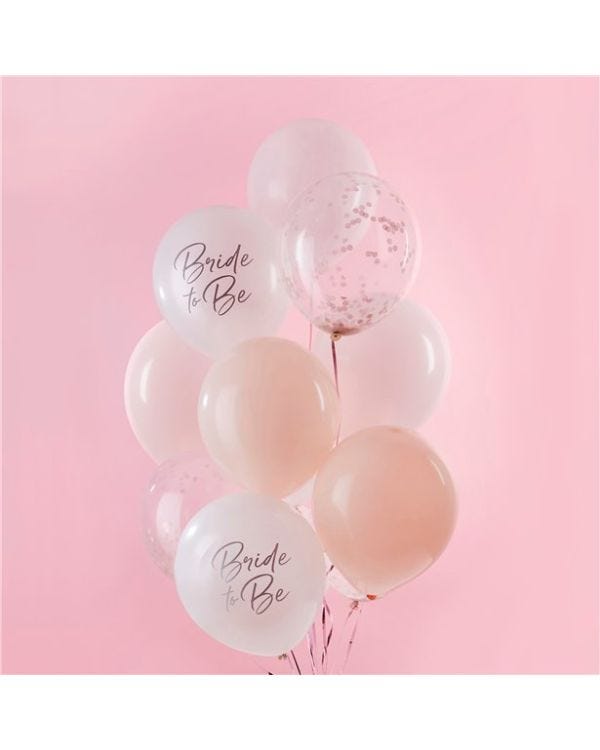 Bride To Be Balloon Bundle - 12&quot; Latex (12pk)