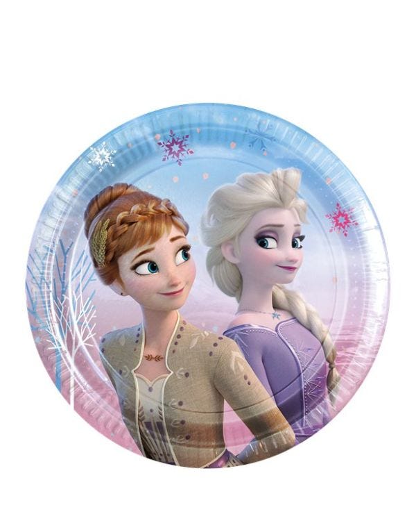 Disney Frozen 2 Wind Spirit Paper Plates - 20cm (8pk)