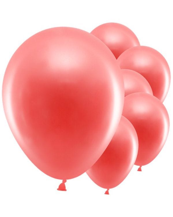 Red Metallic Balloons - 12&quot; Latex (10pk)