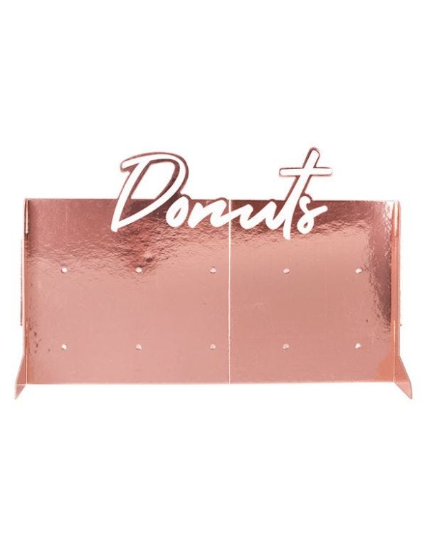 Rose Gold Foiled Donut Wall